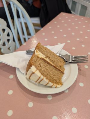 Caramel cake at Ginny's Teapot in Hawkshead