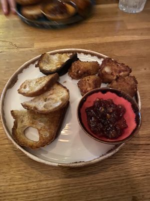 Camembert bites - starter  at Peachy Goat in South East London