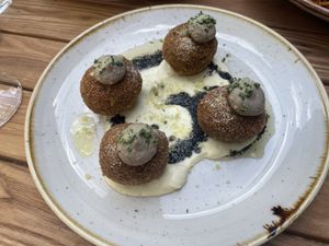 Arancini Balls  at Peachy Goat in South East London