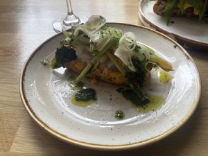 ‘Bacon’ Cornbread   at Peachy Goat in South East London