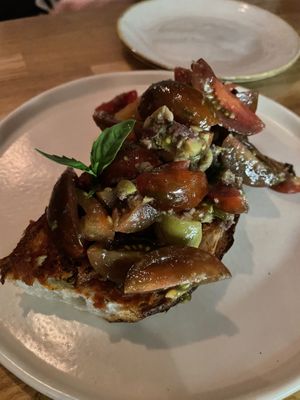 Bruschetta  #Veganuary at Peachy Goat in South East London