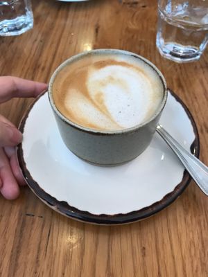 Oat latte at Peachy Goat in South East London