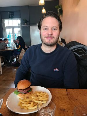 PG burger at Peachy Goat in South East London