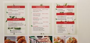 Menu at The Dumpling Shop in New York City