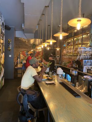 Bar at Ras Plant Based in Brooklyn