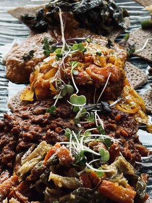   at Ras Plant Based in Brooklyn