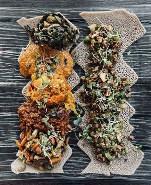   at Ras Plant Based in Brooklyn