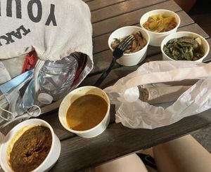 to go:)  at Ras Plant Based in Brooklyn