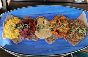 Piasa at Ras Plant Based in Brooklyn