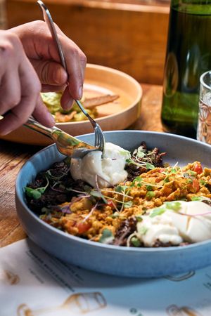 Ras Breakfast  at Ras Plant Based in Brooklyn