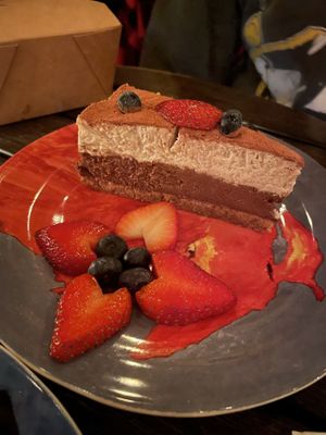 Tiramisu  at Ras Plant Based in Brooklyn