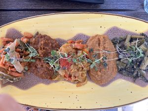 Mercado platter   at Ras Plant Based in Brooklyn