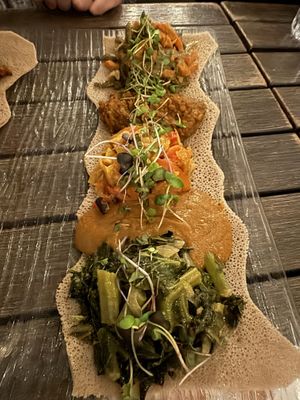 Mercato platter  at Ras Plant Based in Brooklyn