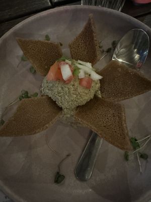 Azifa  at Ras Plant Based in Brooklyn