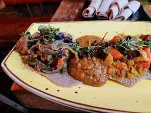  at Ras Plant Based in Brooklyn