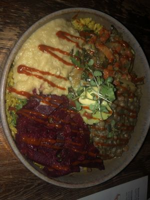 Langano bowl   at Ras Plant Based in Brooklyn