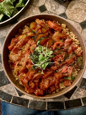   at Ras Plant Based in Brooklyn