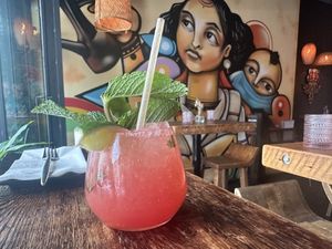 Crown Heights queen  at Ras Plant Based in Brooklyn