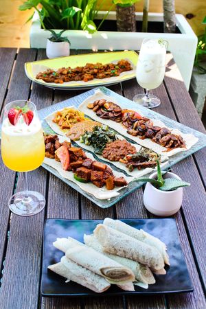 Heaven on a plate  at Ras Plant Based in Brooklyn