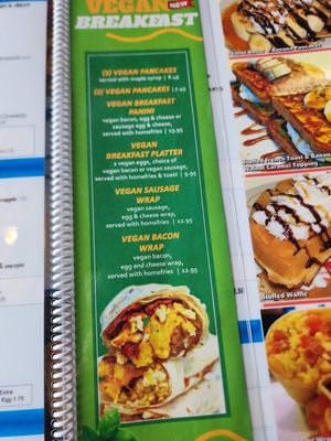 New Breakfast Vegan menu at Silver Spoon Diner in Clarks Summit