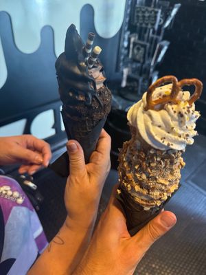 Two cones (unfortunately I can't remember the flavors) at PERVERTED in Vancouver