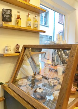 Inside the coffee shop at Mystifry in Basel