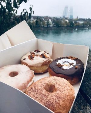 Different donuts at Mystifry in Basel