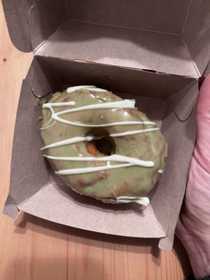 matcha white chocolate donut  at Mystifry in Basel