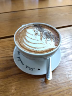 Chai latte at Robert's Coffee Jugend in Helsinki