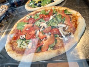 vegan pizza  at Bäckerei Schanze in Hamburg
