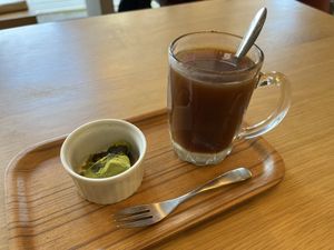 Kopi with dessert  at Taom in Hakodate
