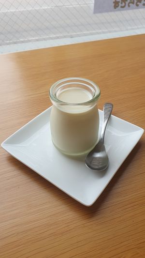 You can get soy milk! at Taom in Hakodate