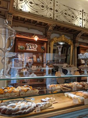 Bread and sweet section at Fornet de la Soca in Mallorca