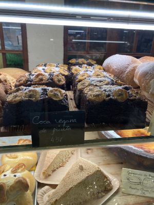 Vegan cake  at Fornet de la Soca in Mallorca