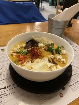 Vegan Asian style, Ramen like broth  at Falla - Maybe closed in Lodz