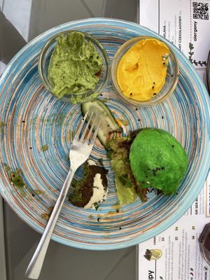 Unfortunately I was too hungry and made the photo halfway through   at Falla - Maybe closed in Lodz