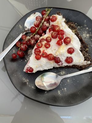 Raw chocolate cake with coconut cream at Falla - Maybe closed in Lodz
