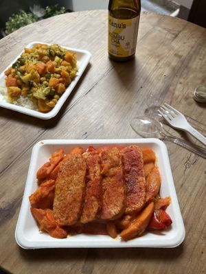 Tempeh  at SaporiBio in Lugano