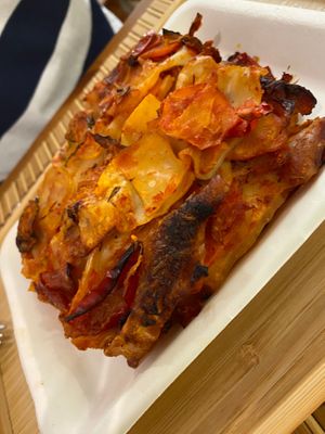 Lasagna at SaporiBio in Lugano