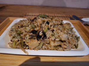 Wild rice at SaporiBio in Lugano