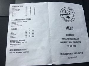 Menu 2 at Gogi Kitchen at C&C in Castle Rock