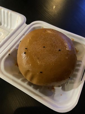 I got the kimchi one. One of the best vegan burgers I’ve had!   at Guerrilla Burger in Toronto