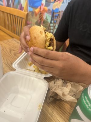 Mac burgerrs  at Guerrilla Burger in Toronto
