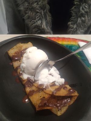 Creppe dulce. at Iom Cocina Plant-Based in Bogota