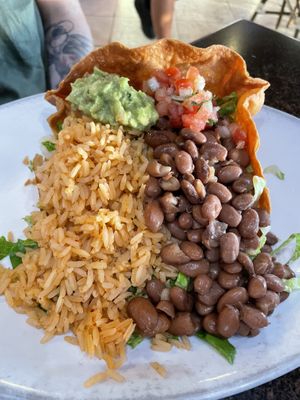 Massive taco bowl!  at Paco's Tacos in Koloa