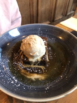 Sticky toffee pudding  at The Ship in South West London