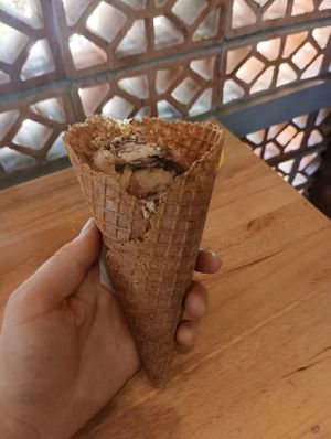 Cappuccino ice cream at Kood Kolaborasi Untuk Desa in Denpasar