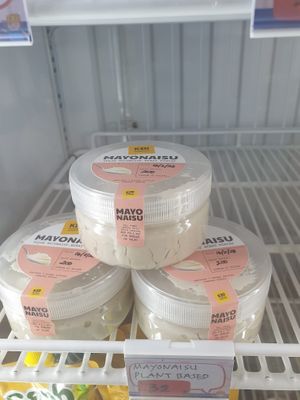So many plant-based alternatives including mayo, kimchi, milks and cashew cheeses! at Kood Kolaborasi Untuk Desa in Denpasar