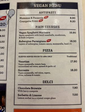 June 2026 restaurant lunch menu  at The Chubby Cherub in Belfast
