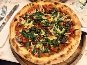 Venetian pizzaa  at The Chubby Cherub in Belfast